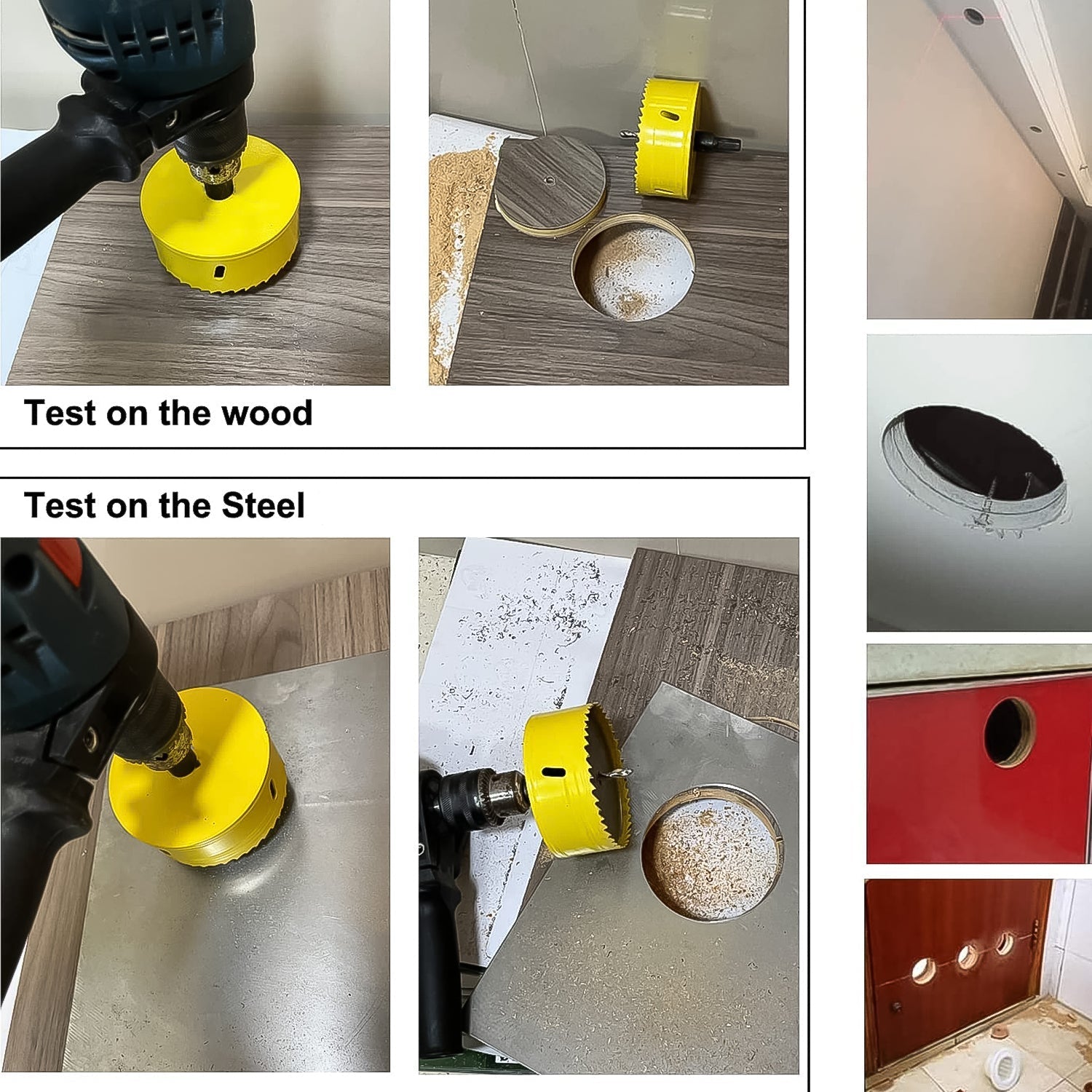 Door Lock Installation (22mmx150mm) Hole Saw Kit (1 Set) your brand