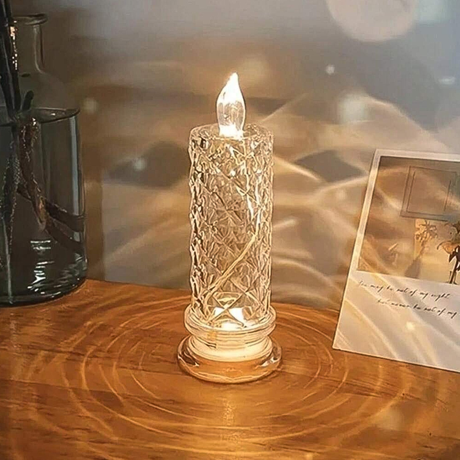 Rose Candles for Home Decoration, Crystal Candle Lights your brand