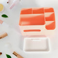 Tissue Paper Storage Holder, Stationery Storage Remote Control, Decorative Pen, Pencil, Napkin, Mobile Phone Multi-Function Desk Storage Organizer for Home and Office (6 Compartment) your brand