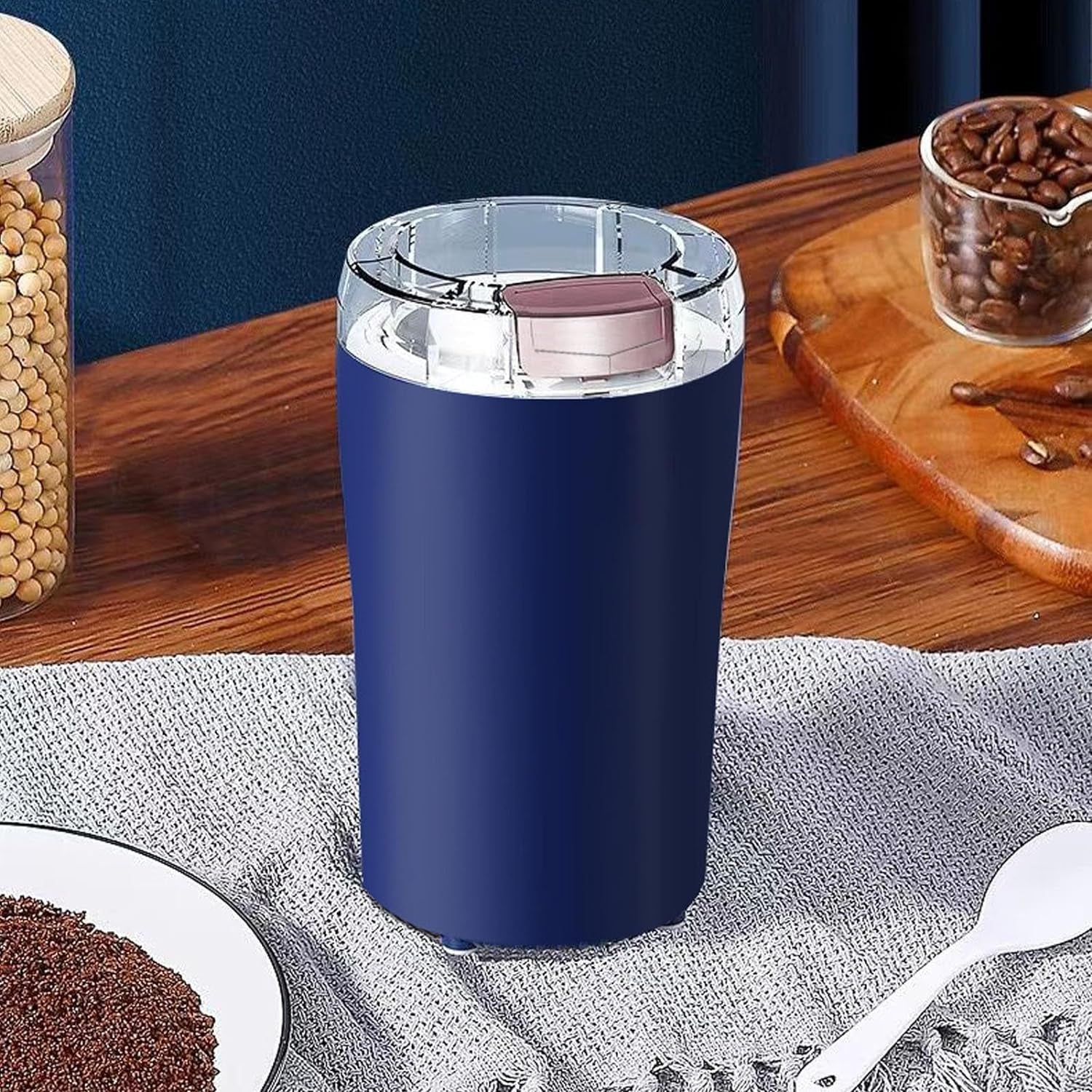 Mini Mixer, Small Blander, powerful Mini Grinder, Electric Coffee Bean Grinder Machine Portable Grinder for Home and Office 1.5L Capacity, 200w (2 Blade Grinder) your brand