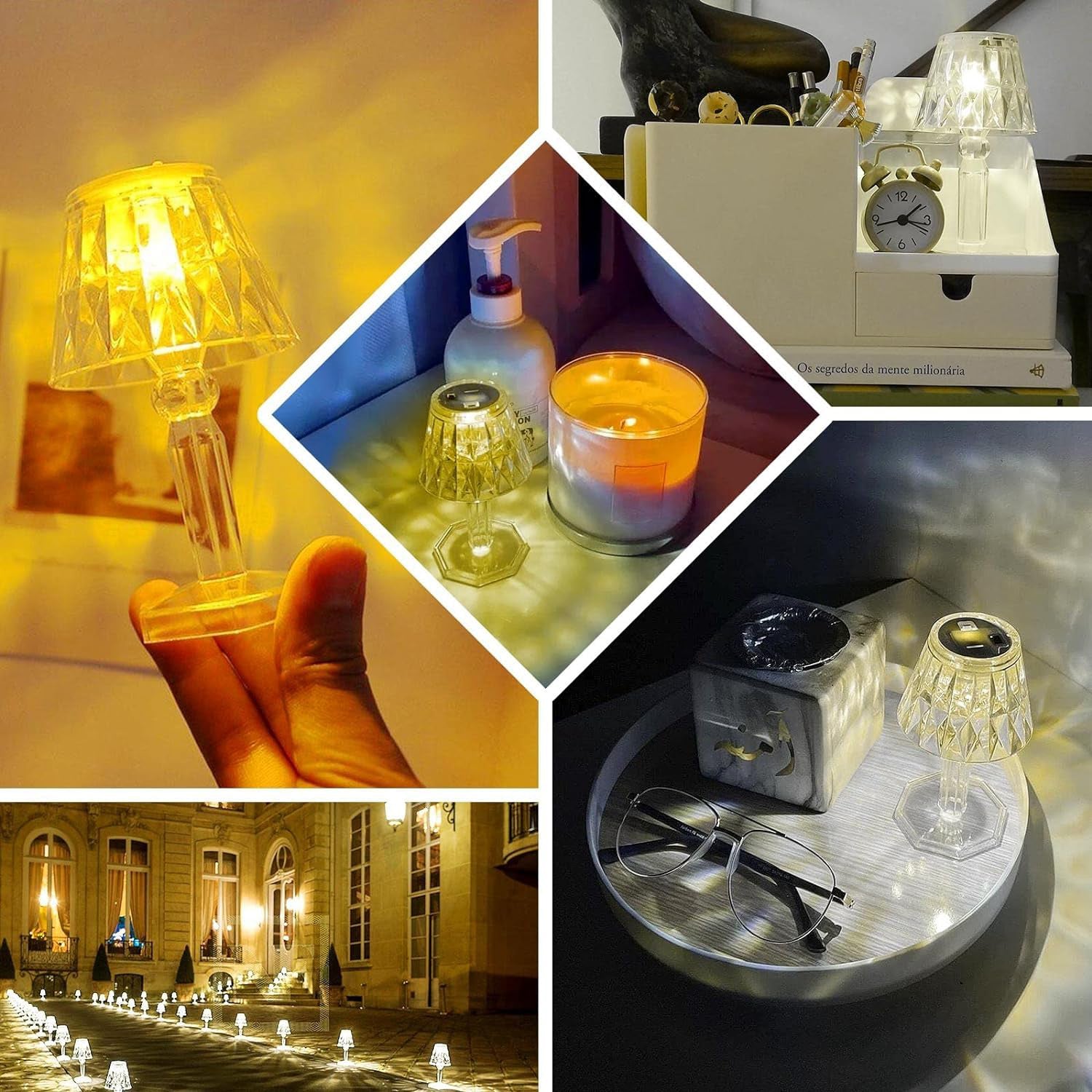 Big Acrylic LED Desk Lamps Table Lamp Portable Crystal (1 Pc / Big) - Shopmania Wholesale
