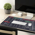 Mat of Shortcut Keyboard  Mouse Pad Mat Mouse Pads for Desk Quick Key Super Large Anti-slip Keyboard Pad Desk Accessories Desktop Mouse Pad Office Oversized Big Mouse Pad Rubber (80—30 Cm) your brand