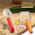 Home Kitchen Cooking Tools Peeler With Container Stainless Steel Carrot Cucumber Apple Super Fruit Vegetable Peeler your brand