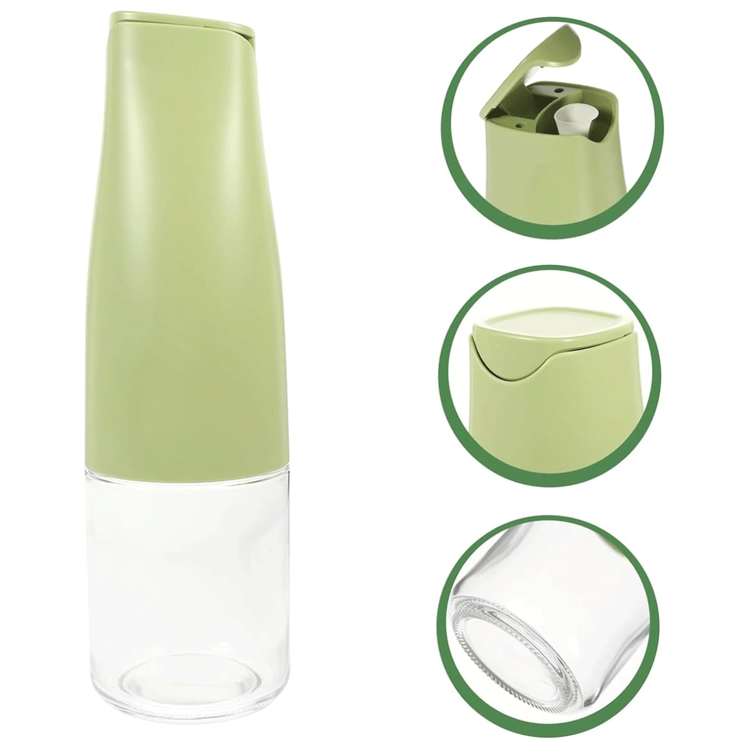 Oil Dispenser, 500ml Cooking Oil Dispensing Cruets, Oil Bottle with Automatic Open Lid, Cooking Oil Bottle for Kitchen Grilling Frying (500 ML) - Shopmania Wholesale