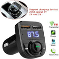 CAR-X8 Bluetooth FM Transmitter Kit for Hands-Free Call Receiver / Music Player / Call Receiver / Fast Mobile Charger Ports for All Smartphones with 3.1A Quick Charge Dual USB Car Charger your brand