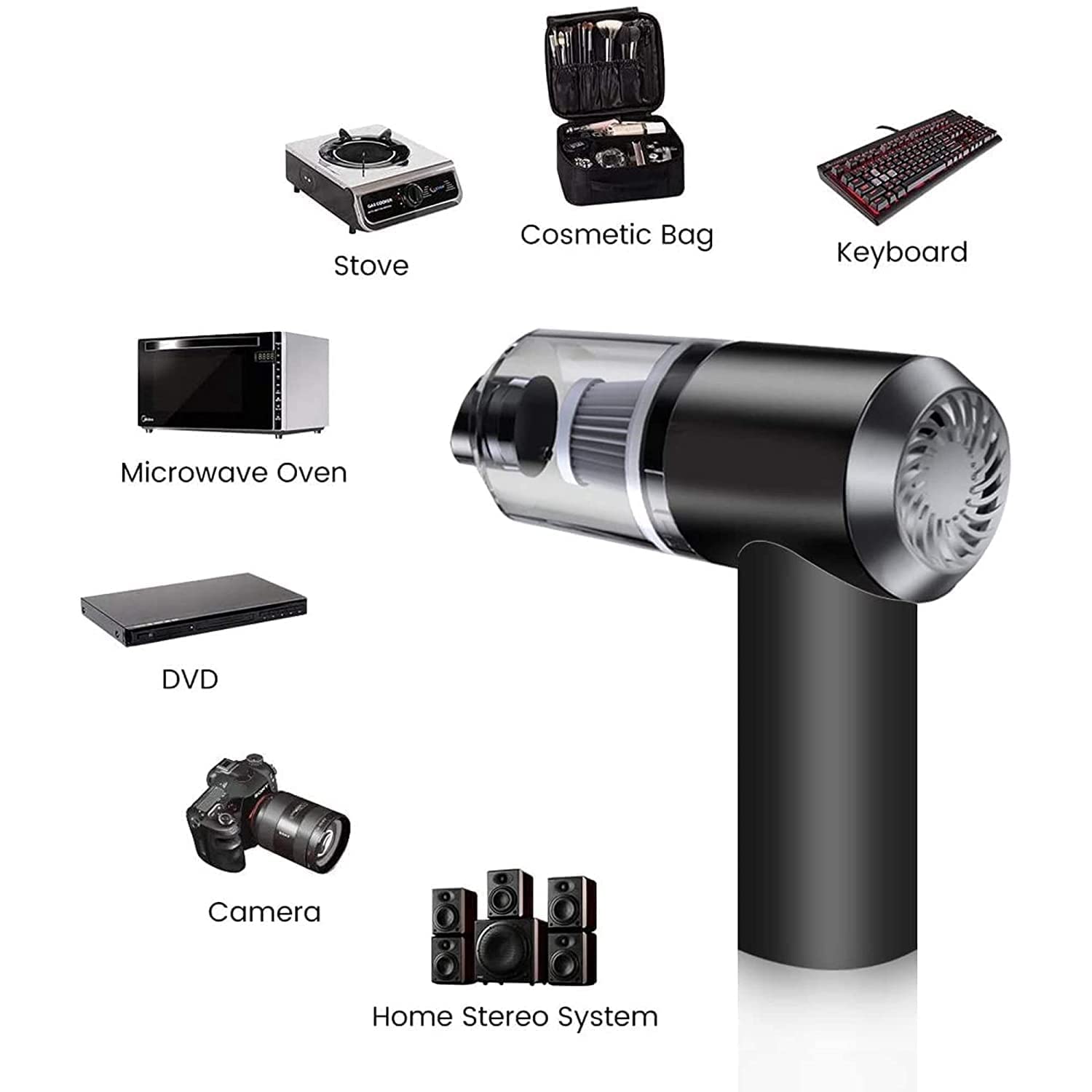 Vacuum Cleaner Dust Collection  2 in 1 Car Vacuum Cleaner 120W High-Power Handheld Wireless Vacuum Cleaner Home Car Dual-use Portable USB Rechargeable - Shopmania Wholesale