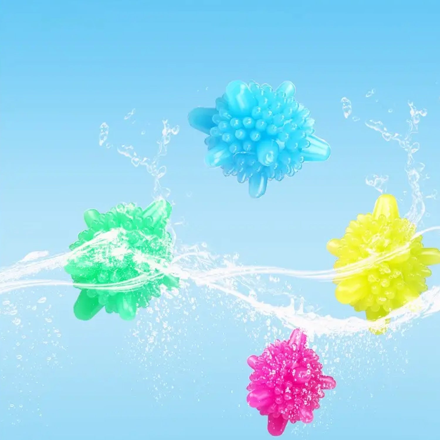 Soft Star Washing Machine, Laundry Dryer Balls Laundry Ball for Household Cleaning Washing Machine Clothes Softener (10 Pcs / Multi Color) - Shopmania Wholesale