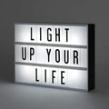 Black Mini A6 Magnetic Cinematic Light Box with 82 Characters and 10 Emojis  (1 Set) - Shopmania Wholesale