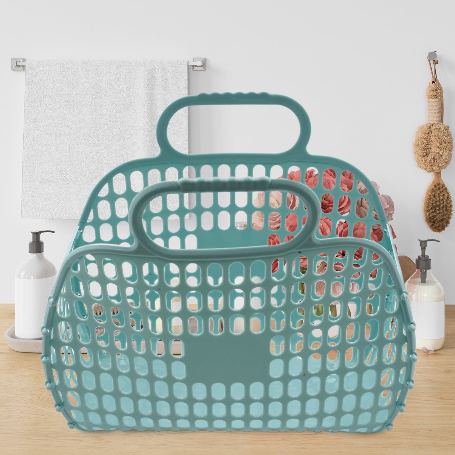 Grocery Vegetable Foldable Smiley Non-Woven Fabric Shopping Bag your brand