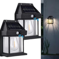 Solar Wall Lights / Lamp Outdoor, Wireless Dusk to Dawn Porch Lights Fixture, Solar Wall Lantern with 3 Modes & Motion Sensor, Waterproof Exterior Lighting with Clear Panel (1 Pc ) - Shopmania Wholesale