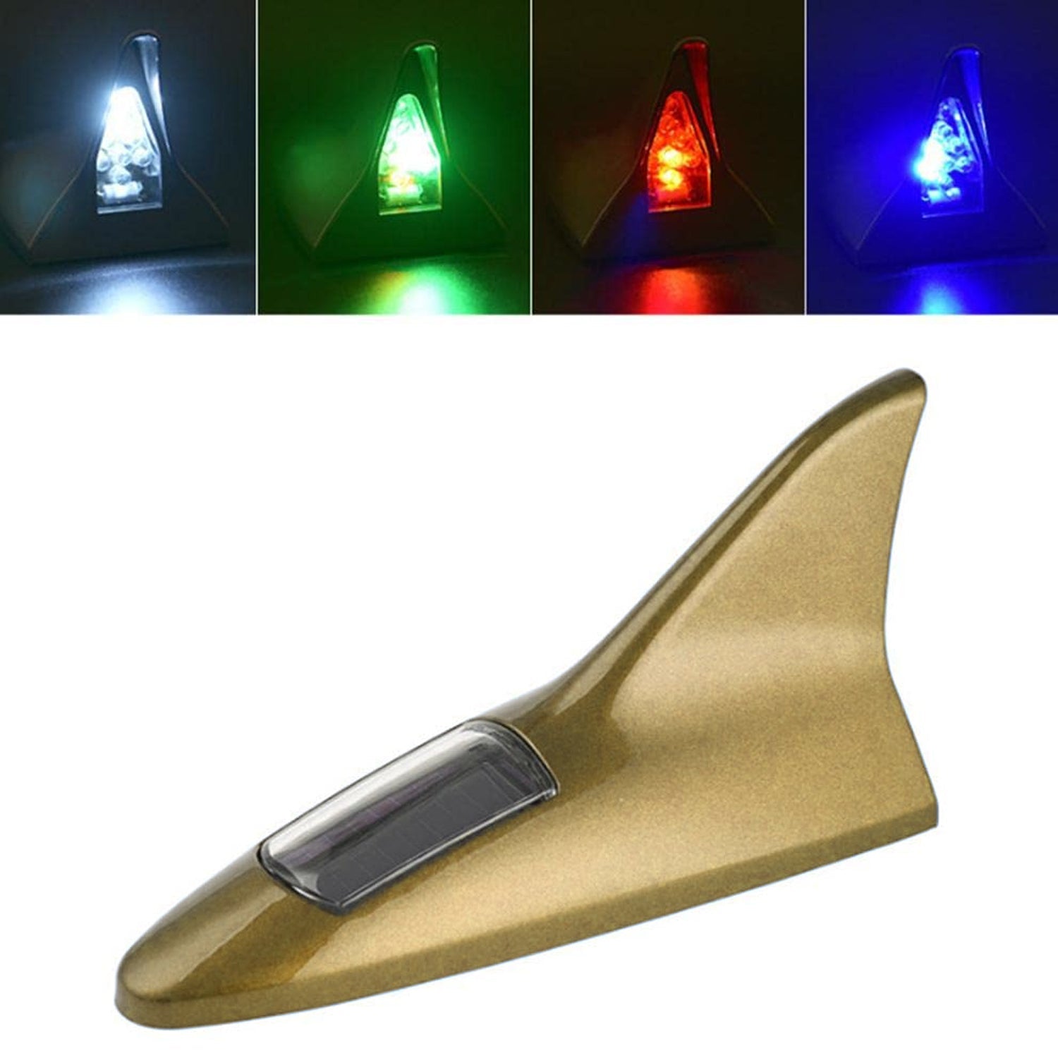 Shark Fin Light With Remote, LED Signal Antenna Solar Shark Fin Car Roof Light Sensor Decoration Flashing Lamps, Solar Powered Radio Signal for Car Lamp Accessories (1 Pc)  - Shopmania Wholesale