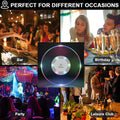 Colorful LED Cocktail Coaster, Round Ultra-Thin LED Drink Coaster (1 Pc) your brand