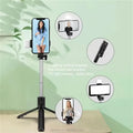 Portable Foldable Selfie Stick with Remote Control, 3-Axis Tripod Hand Stabilizer for Smartphones, TikTok Vlog YouTuber Video Recording (1 Pc) your brand