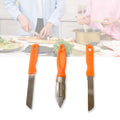 3in1 Multipurpose Stainless Steel Classic Kitchen Knife Set of 3 for Fruits and Vegetable Chopping / Cutting / Peeling, Kitchen Knife / Vegetable Peeler / Plain Knife your brand