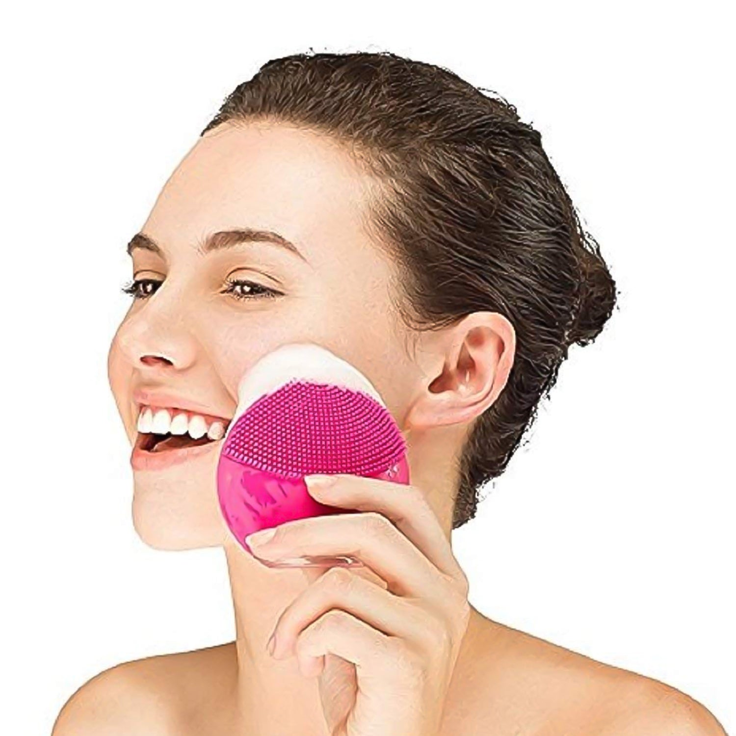 Silicone USB Facial Cleansing Brush and Face Massager (1 Pc) - Shopmania Wholesale