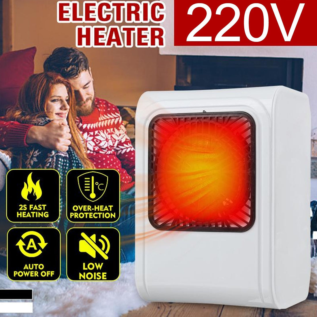 Room Heater 220V Brown Box Heater For Office & Bedroom Use Heater your brand