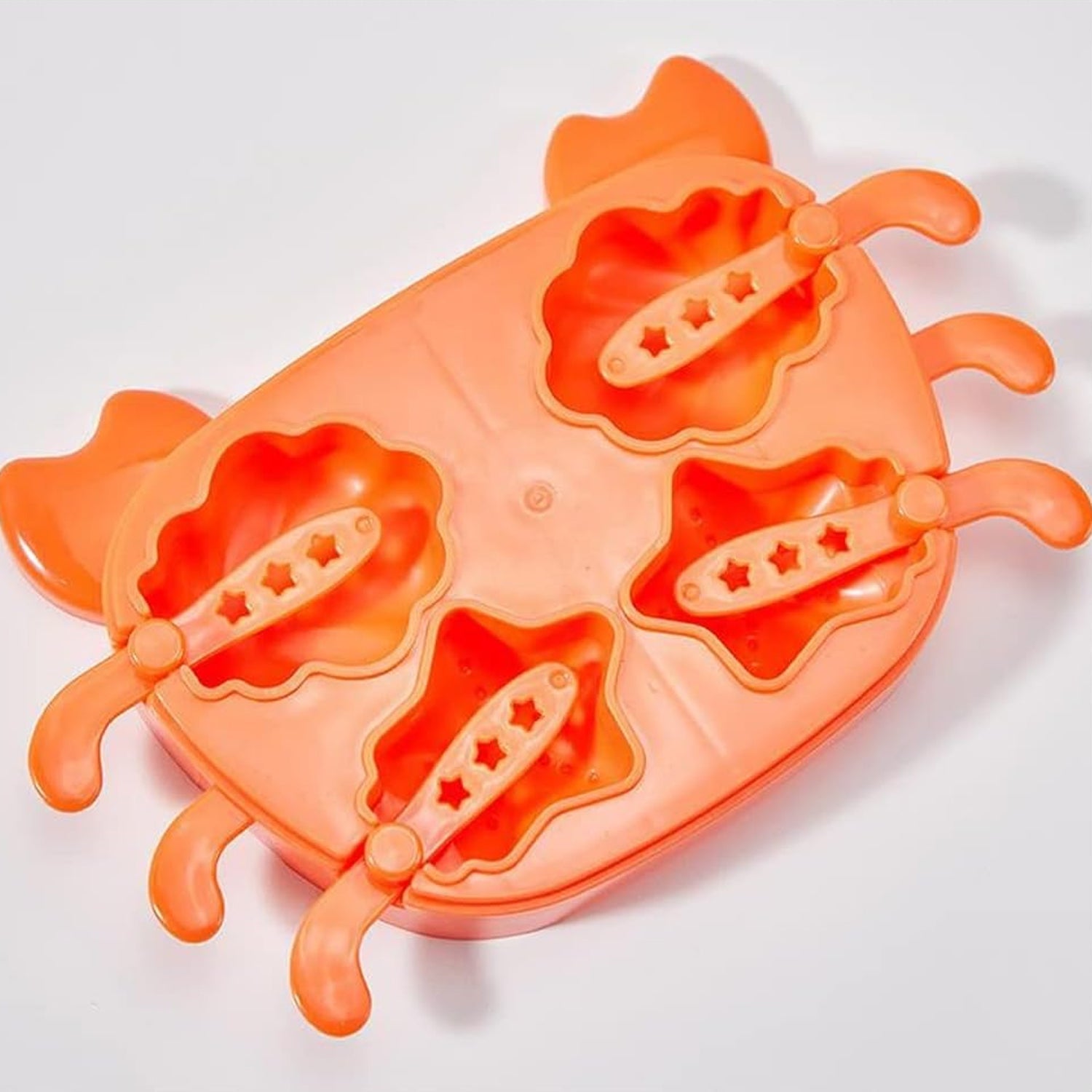Crab Ice Mold Household Ice Cream Mold Popsicle Mold Silicone Ice Cream Popsicle Children's Ice Box Popsicle Box (1 Pc) - Shopmania Wholesale