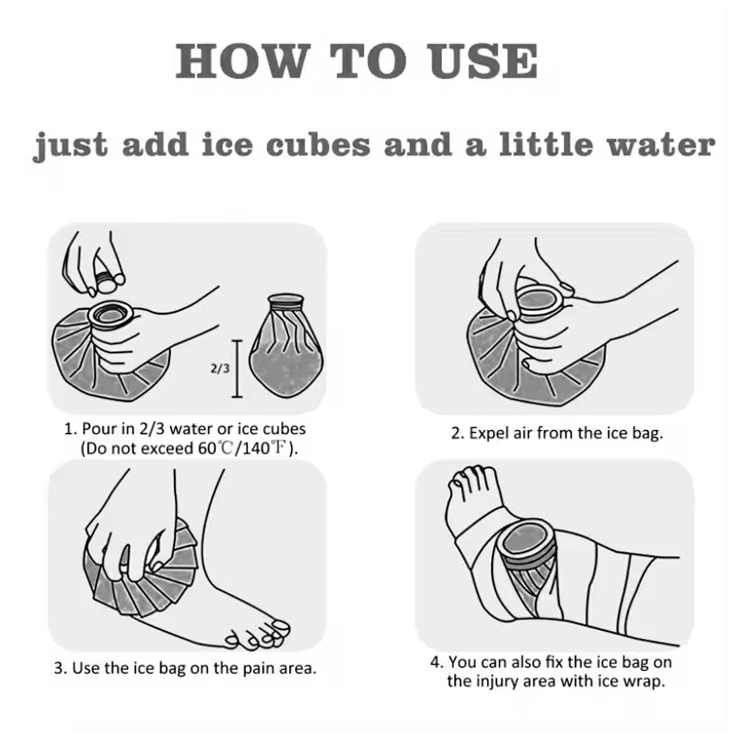 Pain Reliever Ice Bag Used To Overcome Joints Pain In Body (16CM) - Shopmania Wholesale