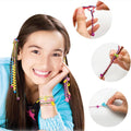 Hair Styling Clasp Clips Twisting Stringing Beads Kit for Girls, Portable Hair Braider Machine,Hairstyle Braid Kit DIY Hair Styling Tool with Comb, Rubber, Button Beads and Beads (85 Pcs Set) - Shopmania Wholesale