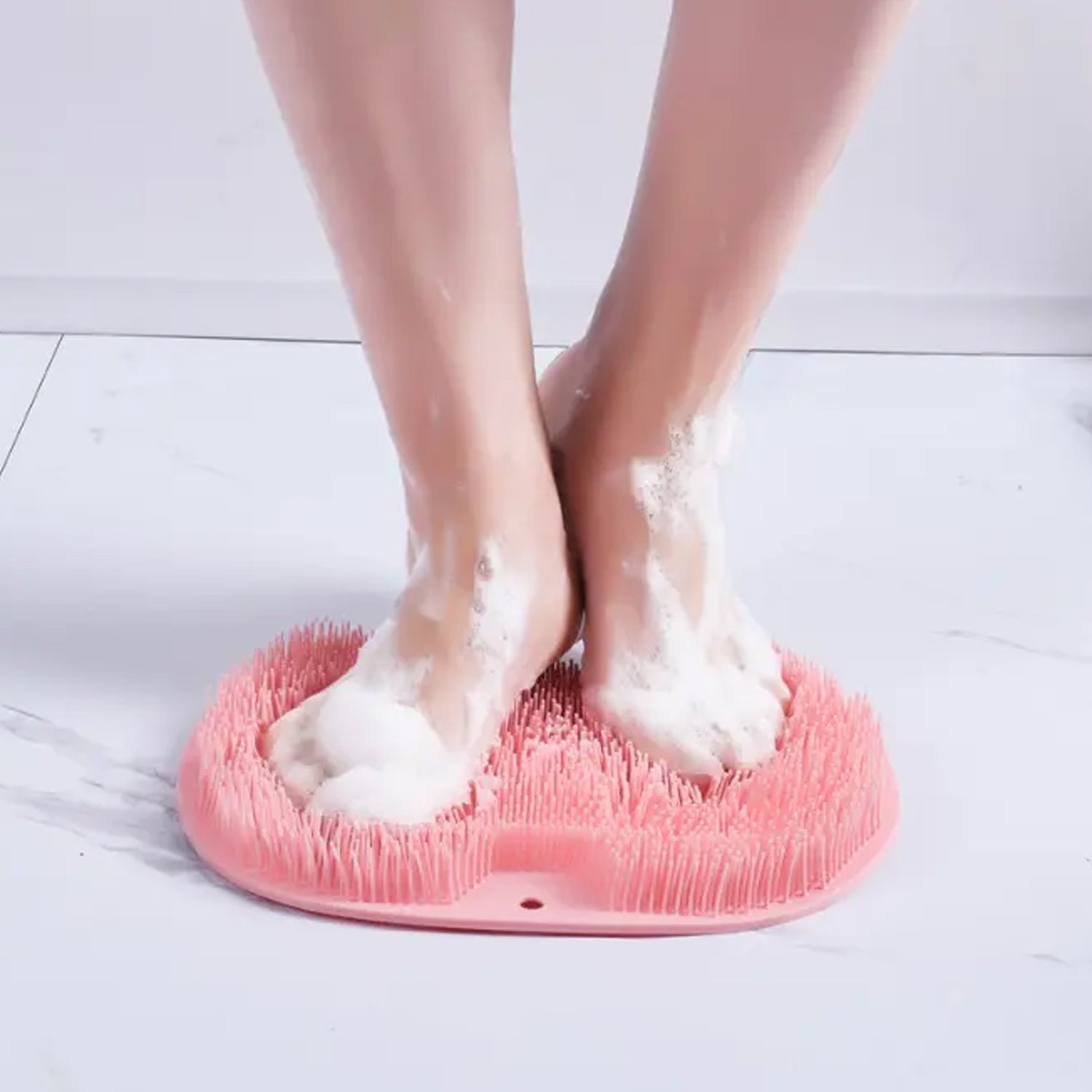 Silicone Bath Massage Cushion with Suction Cup, Shower Foot Scubber Brush Foot Bath Mat Scrubber, Anti-Slip Exfoliating Dead Skin Massage Pad Lazy Wash Feet Bathroom Mat your brand