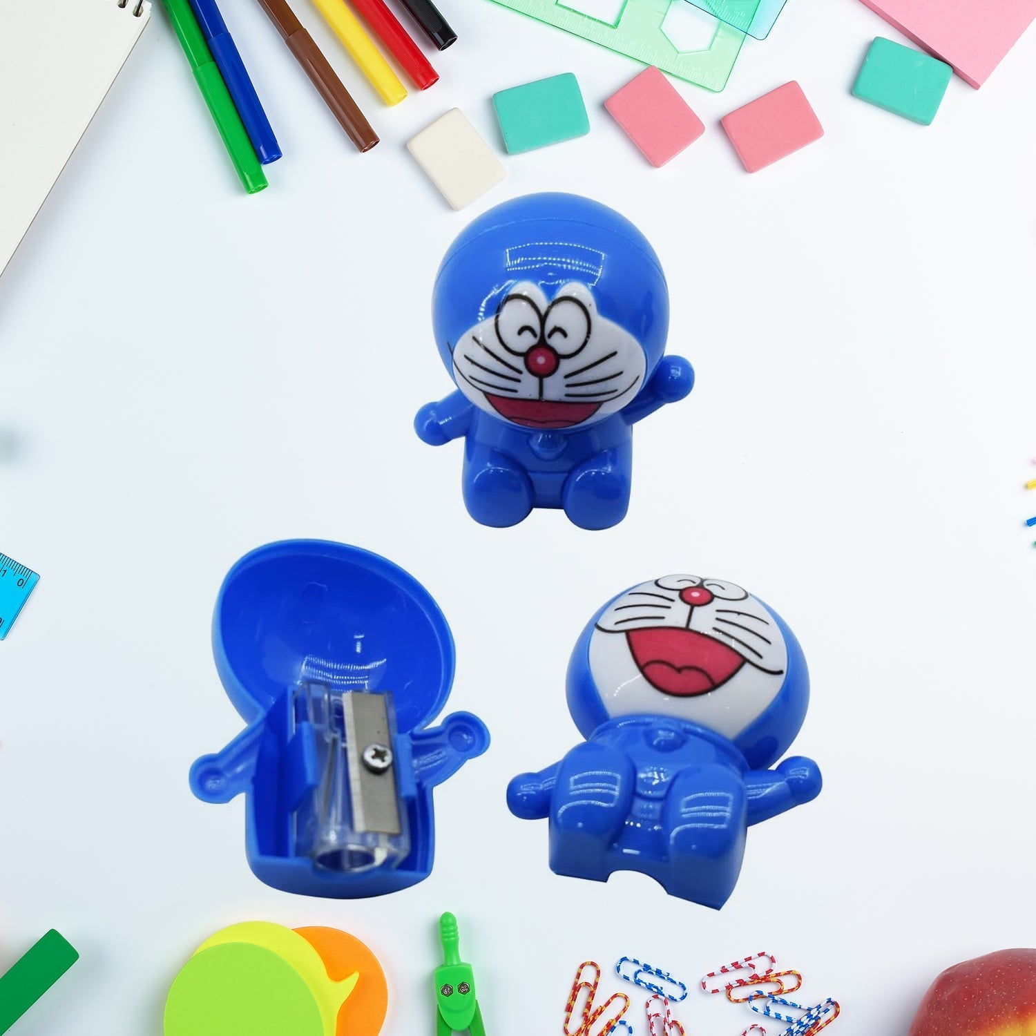 Round Cartoon Shaped Pencil Sharpener (1 Pc) your brand