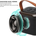 Wireless Speaker Microphone Set, RGB Light Support Memory Card PortableKaraoke Machine Perfect  for Travel TV your brand
