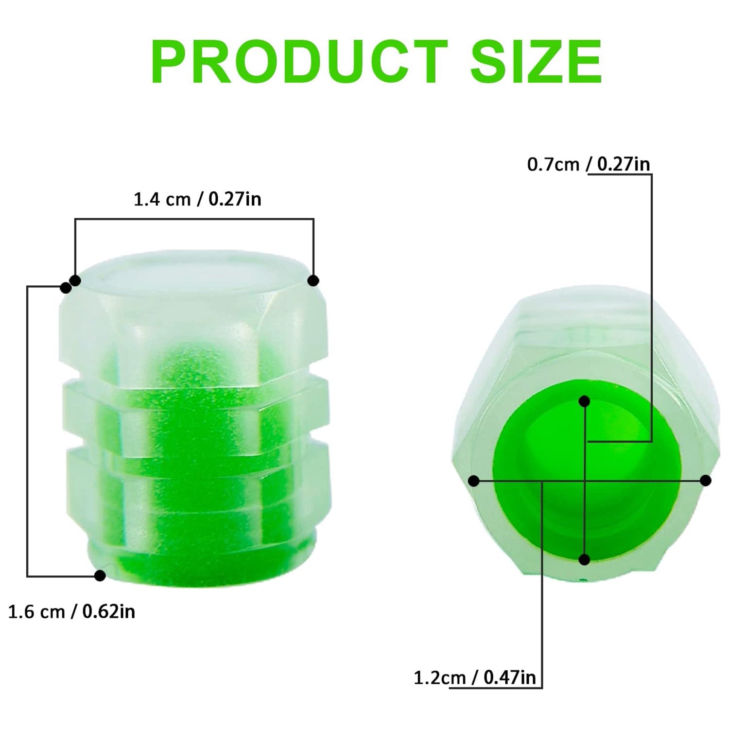 Tyre Valve Caps Luminous Glow Car Tire Air Stem Valve Cap Covers vaal cap ( 4 Pcs Mix Colour) - Shopmania Wholesale