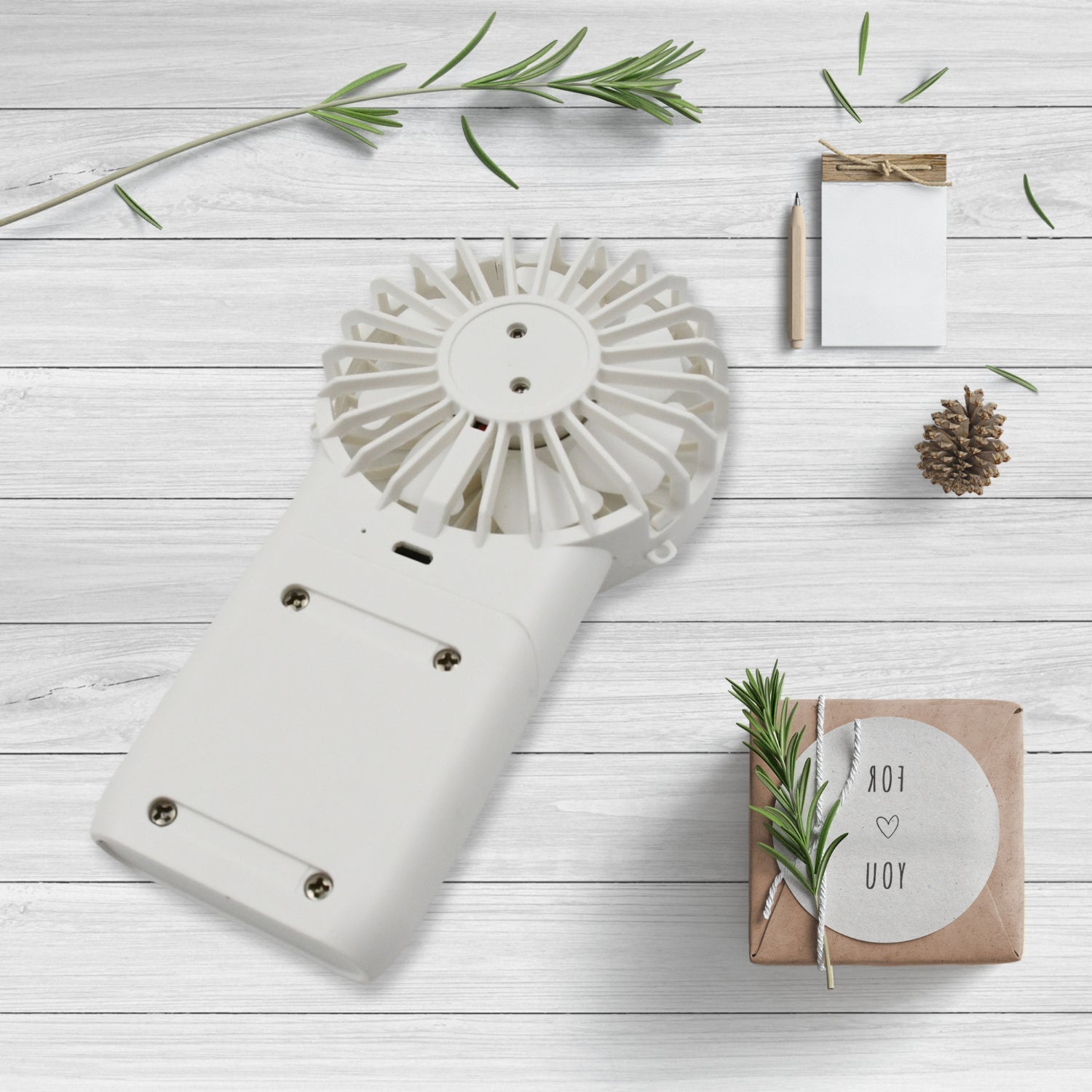 Portable Small Electric Fan, Handheld Fan With 3 Modes USB Rechargeable Mini Student Handheld Class Personal Fan (1 Pc) your brand