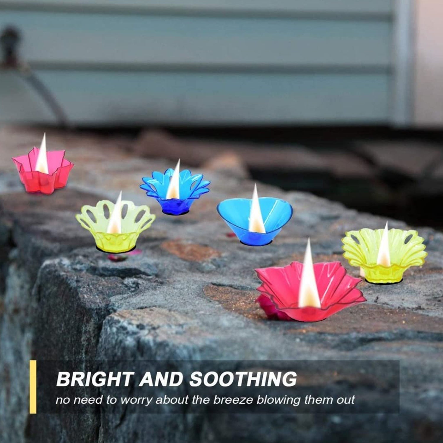 Magical Reflection Diya Set with 6 Attractive Design Cup Set Of 12 Pieces your brand
