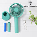 Portable Handheld Fan With 3 Speeds Battery Operated Fan Rechargeable Multi Colors As Base Phone Holder Fan (Battery Included) your brand