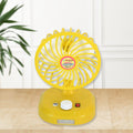 USB-C Type Rechargeable Portable Fan With LED Light Heavy Duty Motor & Foldable Fan With Charging Port Home, Outdoor, Temple - Shopmania Wholesale