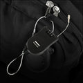 Multifunctional cable lock with number code for travel, sports Etc. Retractable Wire Lock,Wire Black Shell Combination Password. your brand