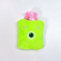Green One-Eyed Monster Print Small Hot Water Bag with Cover for Pain Relief your brand