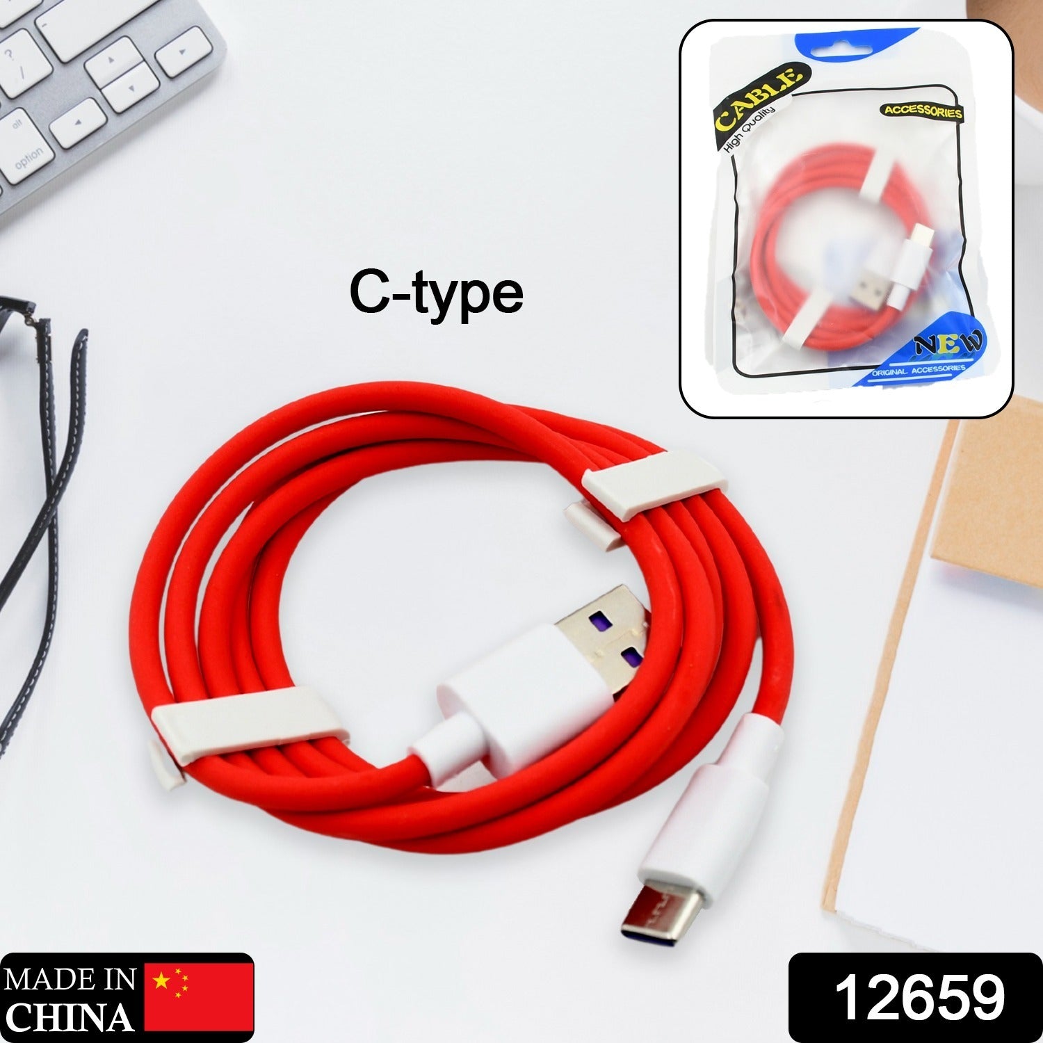 Unique Type C Dash Charging USB Data Cable | Fast Charging Cable | Data Transfer Cable For All C Type Mobile Use your brand