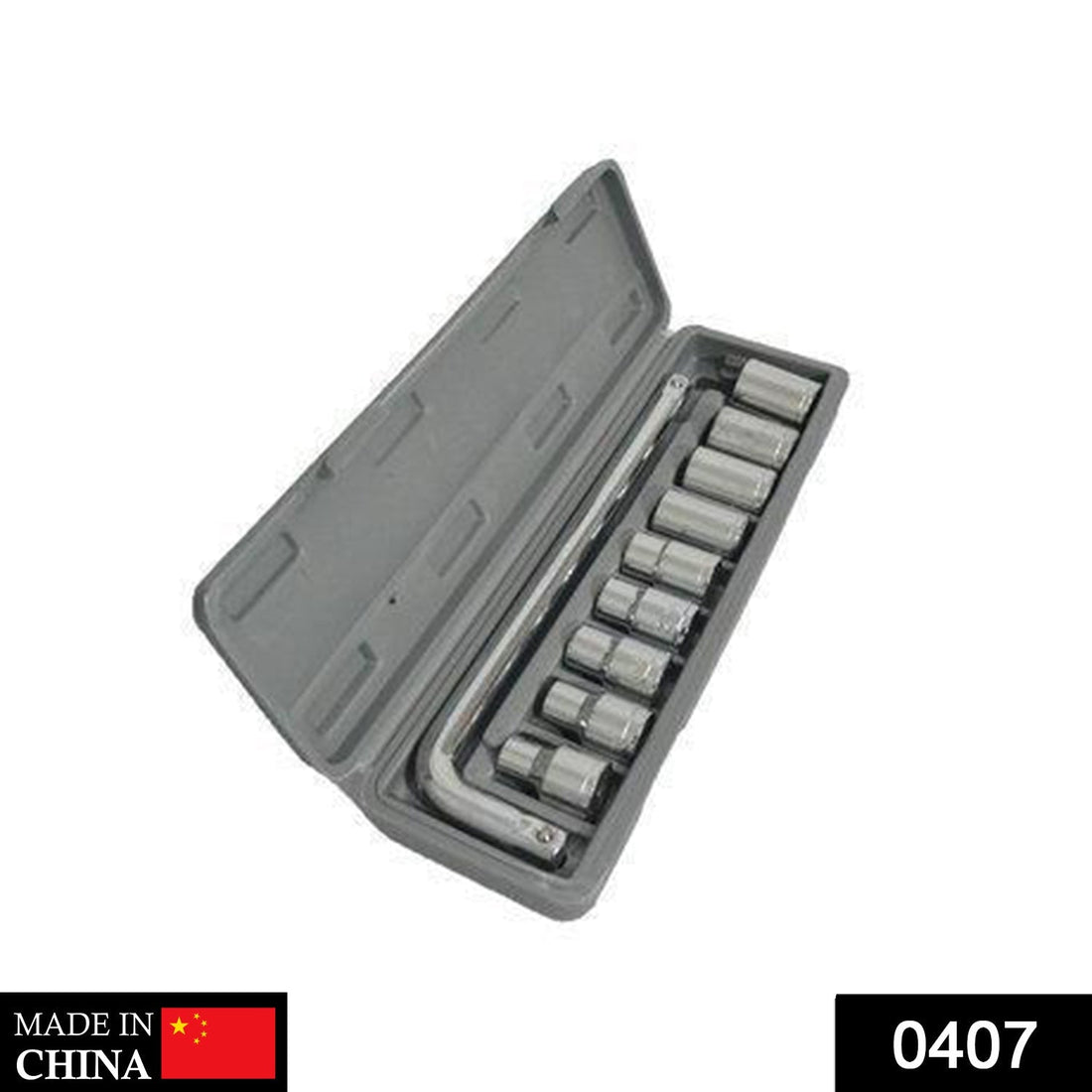 10-piece standard socket wrench set, 3/8 in. drive