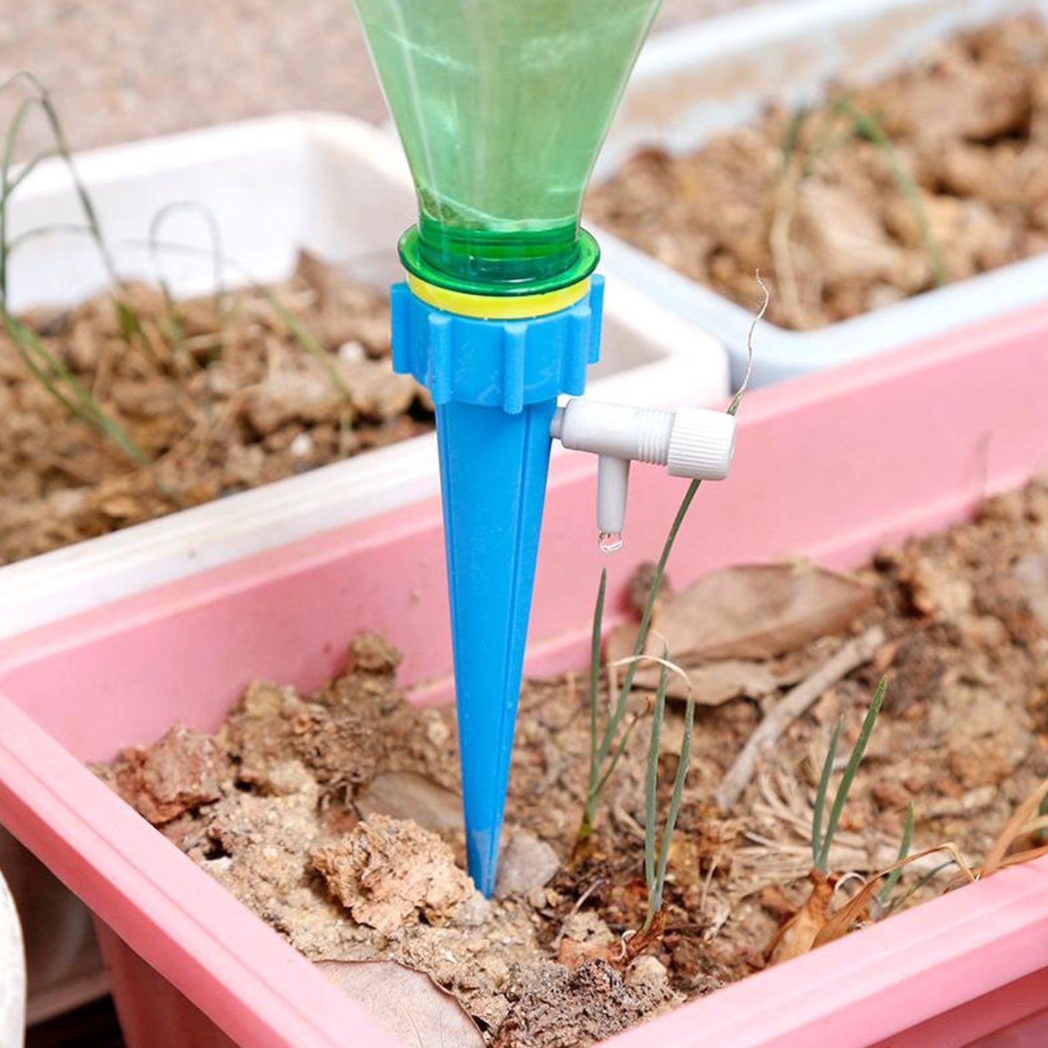 Plant Watering Spikes self Watering Spikes Water dripper for Plants, Adjustable Plant Watering Devices with Slow Release Control Valve Switch - Shopmania Wholesale