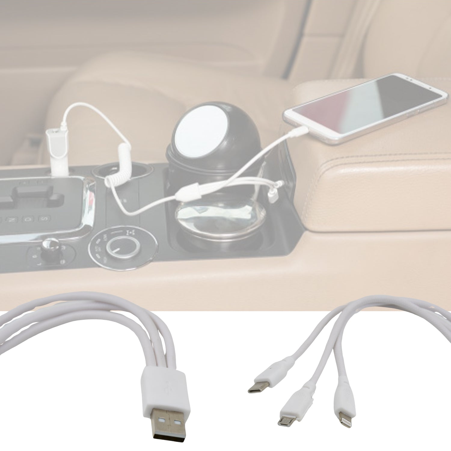 3 In 1 Charging Cable Fast Charging Cord USB Cable 3.5 Amp (1 Pc) - Shopmania Wholesale
