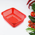 Plastic 1 Pc Kitchen Small Size Dish Rack Drainer Vegetables and Fruits Washing Basket Dish Rack Multipurpose Organizers (29x22CM Mix Color) - Shopmania Wholesale