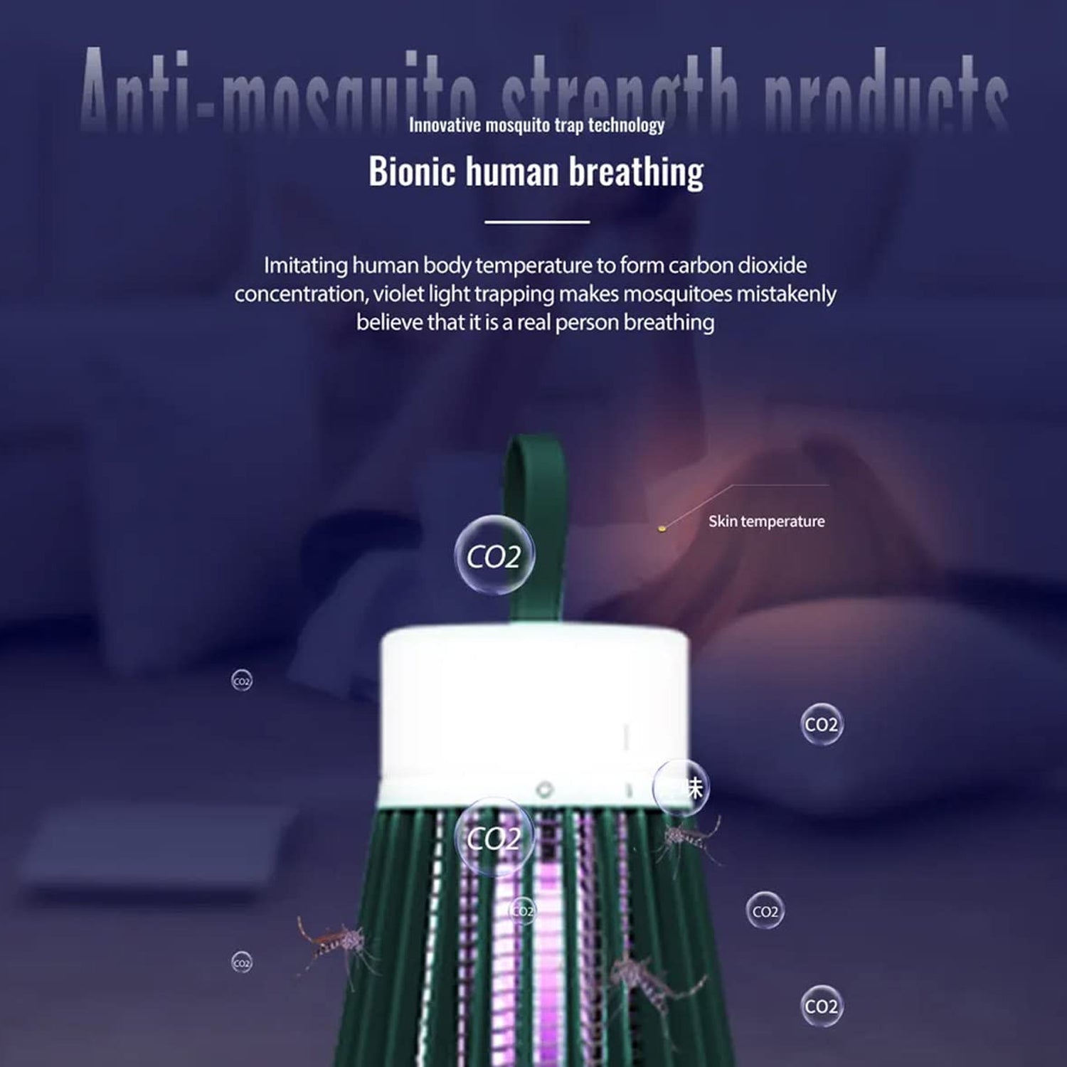Mosquito Killer Machine  Mosquito Killer USB Powered Bug Zapper Mosquito Lamp For Home Electric LED Lamp Mosquito Killer Indoor  /  Outdoor Mosquito Trap Machine - Shopmania Wholesale