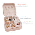 Mini PU Leather jewellery Box for Travel & Storage your brand