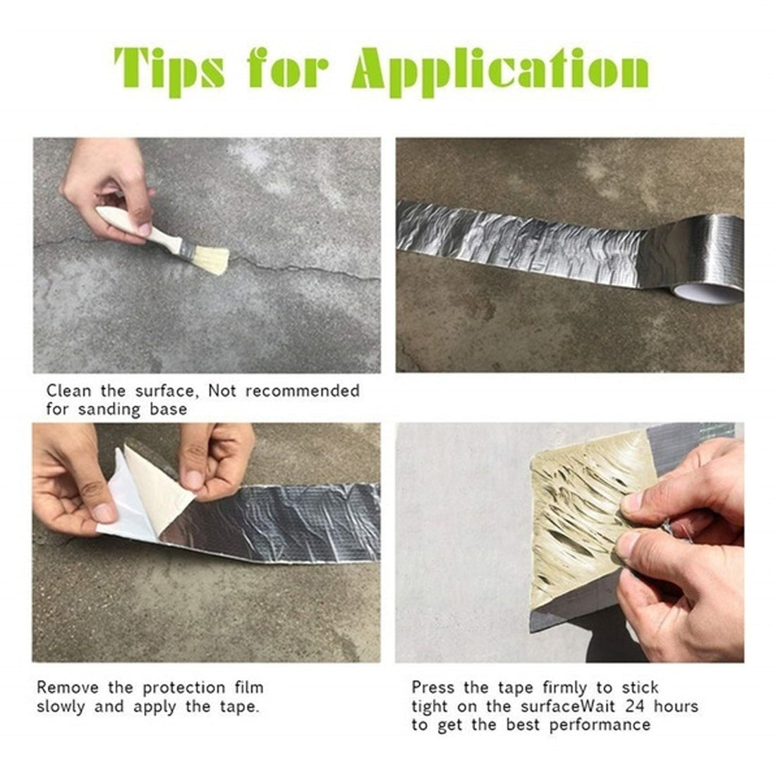 High temp-resistant foil duct tape for insulation
