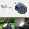 Solar Powered LED Rock Light Solar Powered LED Spotlight Faux Stone for Pathway Landscape Garden Outdoor Patio Yard (1 Pc) - Shopmania Wholesale