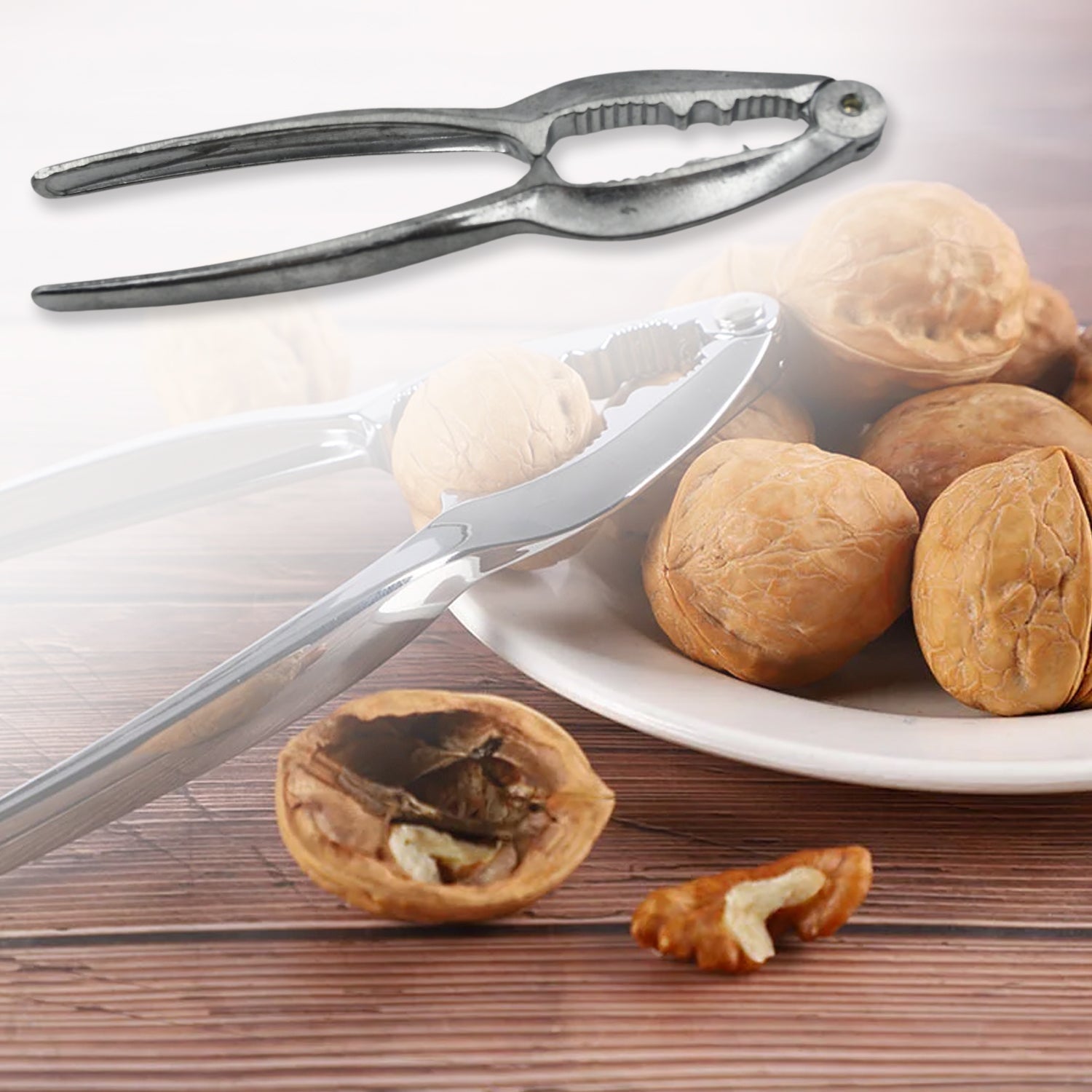 SMALL WALNUT CRACKER, LUXURY DIE CAST STAINLESS ALLOY NUT CUTTER WALNUT CLAMP PLIER PORTABLE SMART WALNUT AKHROT HOUSEHOLD OPEN CORE PLIERS FOR ALL NUTS - Shopmania Wholesale