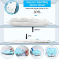 Vacuum Storage Bags with Suction Pump & Shirt clips - Vacuum Bags - Big Capacity Vacuum Seal Bags for Travel Clothes Blankets Pillows, Compression Bags | Space Saver Vacuum Storage Bags (5 Pcs Set) - Shopmania Wholesale