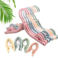 Portable folding clothes hangers for socks, shirts, and trousers, ideal for travel.