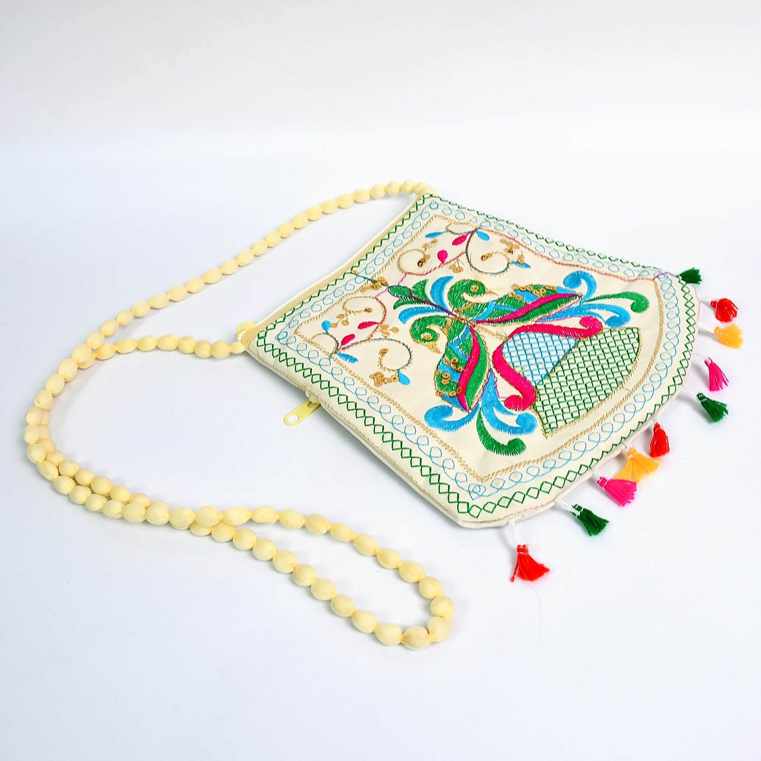 Handcrafted Cotton Embroidered Shoulder Bag / Purse for Girls & women (1 Pc / 9 Inch / Mix Desing) - Shopmania Wholesale