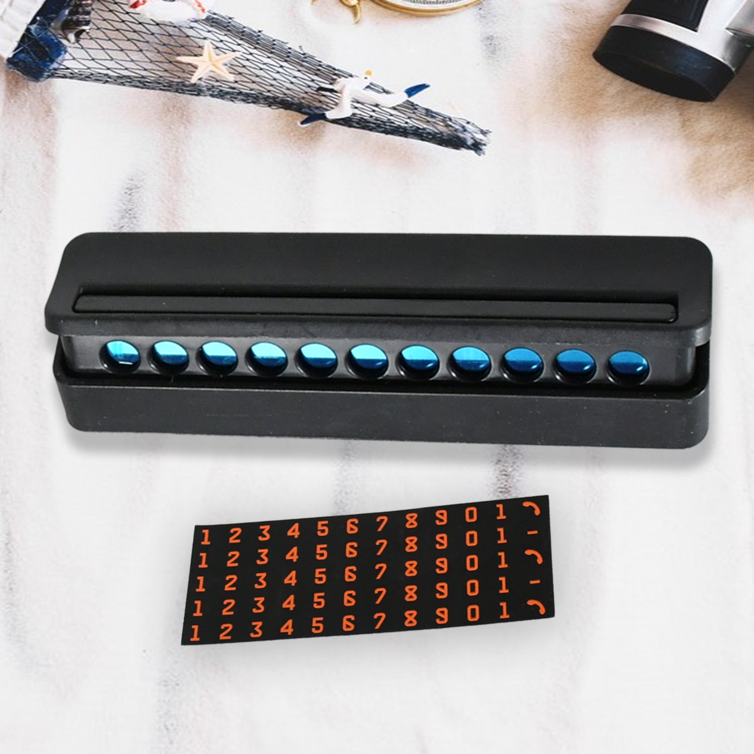 Temporary Car Parking Mobile Number Display with Magnetic Numbers Stickers,Car Parking Magnetic Mobile/Telephone Number Plate (1Pc)   - Shopmania Wholesale