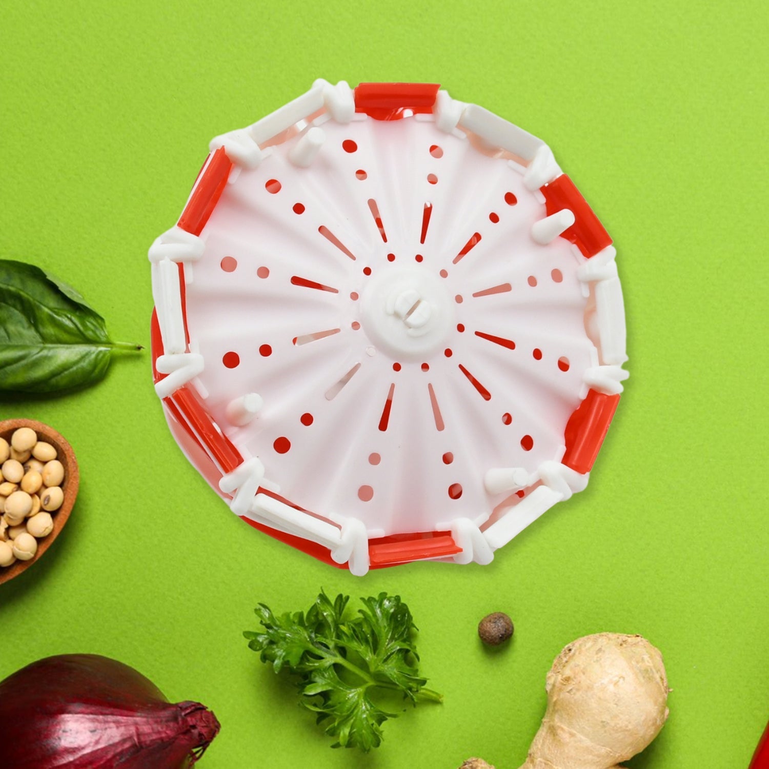 Folding Fruit Basket | Foldable Basket | Fruit Bucket |Basket with Hanging Stand | Fruit and Vegetables Basket | Foldable Lotus Shape Basket Tray for Multi-use (1 Pc) - Shopmania Wholesale