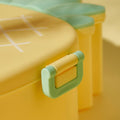 Kids Lunch Box Cute Pineapple Shaped Bento Box with Fork Spoon Snack Container Microwave Portable Office Lunch Box (1 Pc / With Spoon & Fork) your brand