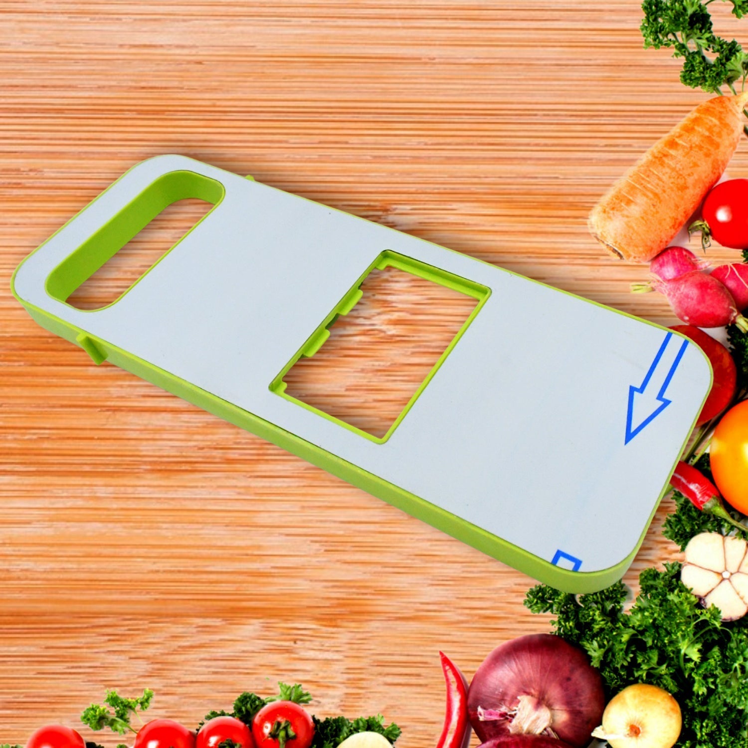 Slicer for Kitchen 5 in 1 Foldable Vegetable Slicer Blade Potato Cutter, Veggie Slicer, Onion Slicer, Julienne Grater with Protective Guards, Stainless Steel Blade your brand